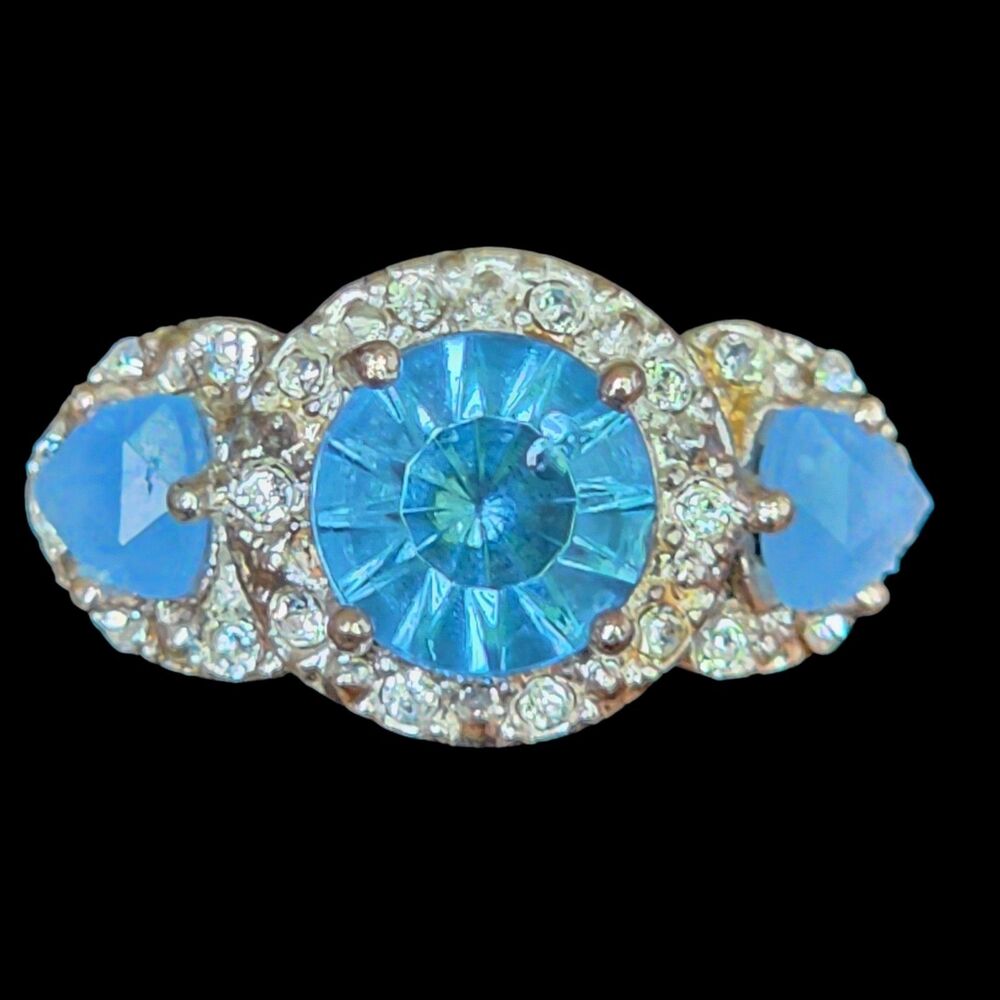 Avon "Legacy Riches" Blue Statement Ring - Size 8 (With Original Box)